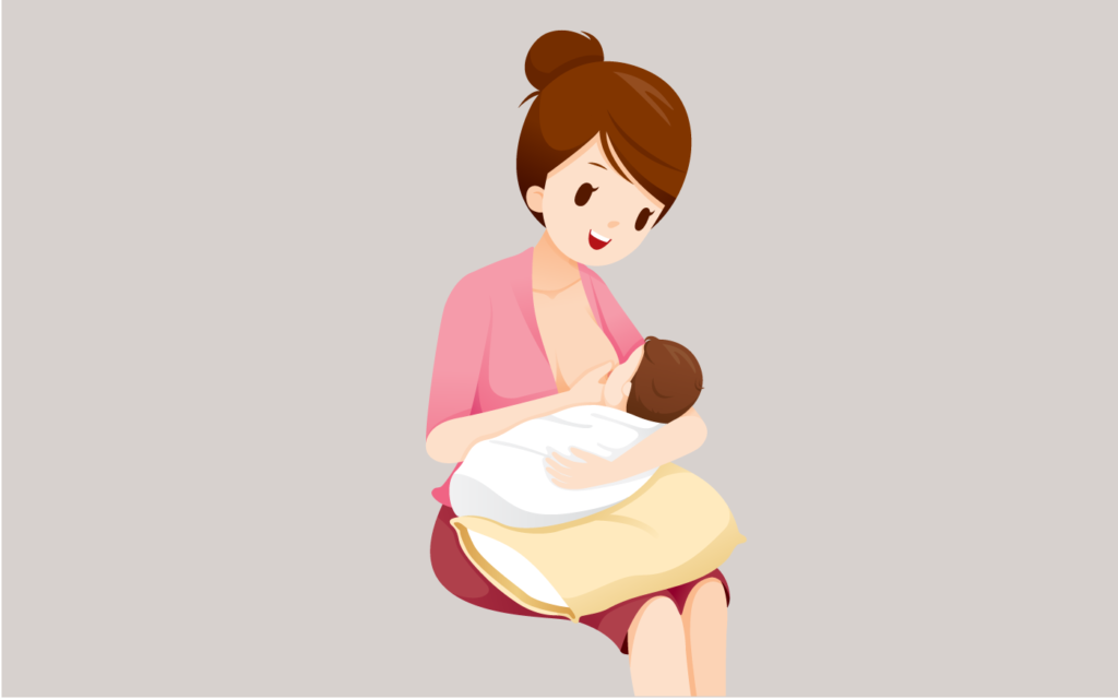 وضعيات الرضاعة الطبيعي-وضعية المهاد